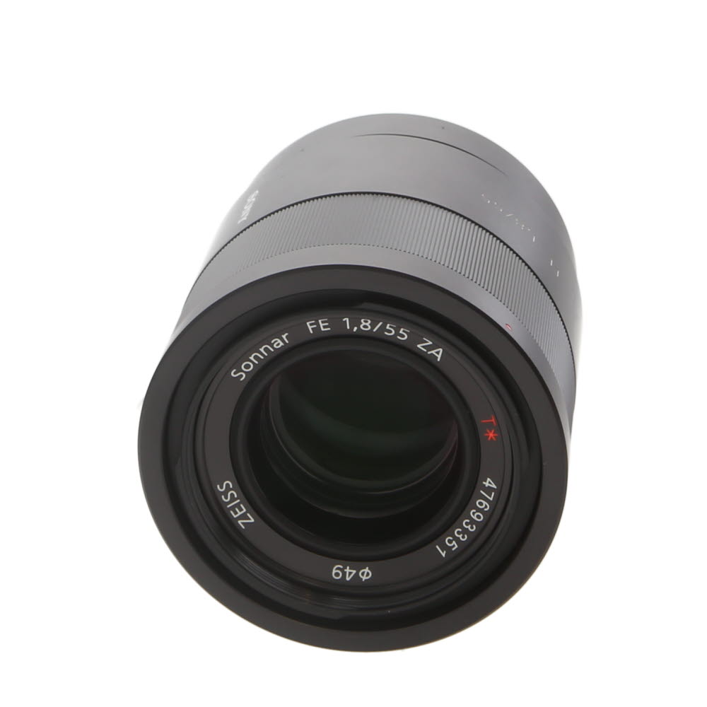 Sony Zeiss Sonnar T* FE 55mm f/1.8 ZA Full-Frame Autofocus Lens for E-Mount | 49 | SEL55F18Z - EX+ - Excellent Plus - With Caps | Used