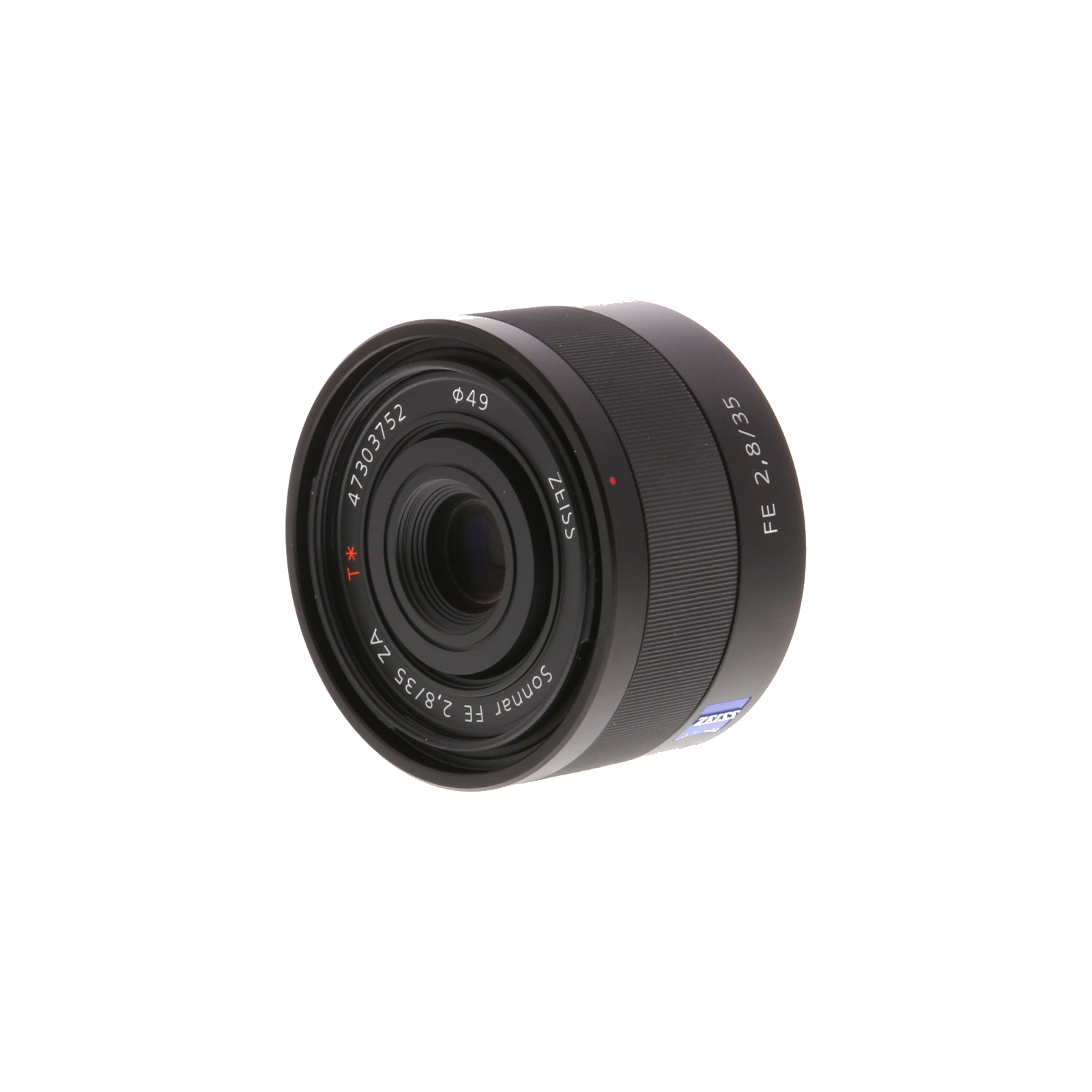 Sony Zeiss Sonnar T* FE 35mm f/2.8 ZA Full-Frame Autofocus Lens for E-Mount, Black | 49 | SEL35F28Z - EX+ - Excellent Plus - With Caps | Used